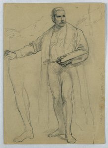 Studie för "Titian Showing av Daniel Huntington