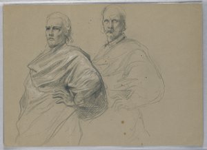 Studie för "Titian Showing av Daniel Huntington