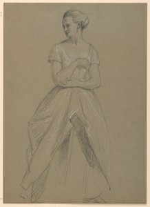 Studie av Mrs. Bingham för "The Republican Court" (Lady Washingtons mottagningsdag) av Daniel Huntington