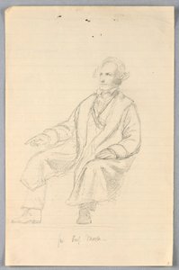 Studie av Samuel F. B. Morse för "Scientific Group" av Daniel Huntington
