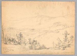 Vy blickar söderut från berget Kearsarge, New Hampshire av Daniel Huntington