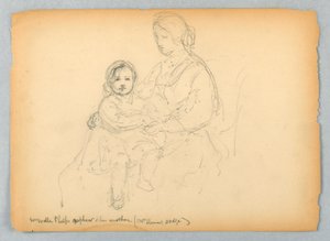William Walter Phelps brorson och hans mor, Mrs. Steuart Dodge av Daniel Huntington