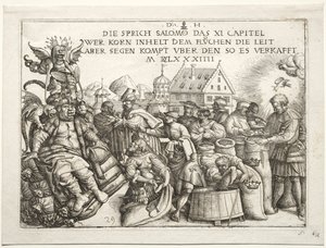 Illustration till ordspråk XI (Sädhamstarna)