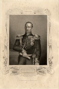 Porträtt av prins Mikhail Dmitrievich Gorchakov 1795-1861, 1856 av Daniel John Pound