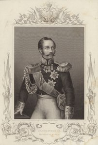 Alexander II, kejsare av Ryssland (18181881) (gravyr) av Daniel John. Pound