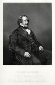 John Campbell, 1:e baron Campbell, brittisk liberal politiker och advokat, c1880 av Daniel John Pound
