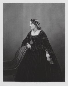 Lydia Thompson, engelsk dansare och skådespelerska (gravyr) av Daniel John. Pound