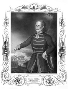 Omar Pasha, överbefälhavare från 1800-talet för den turkiska armén. av Daniel John Pound