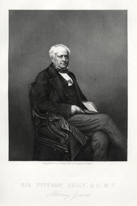 Sir Fitzroy Kelly, engelsk domare, c1880 av Daniel John Pound