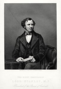The Right Honorable Edward Henry Stanley, 15th Earl of Derby, brittisk statsman, c1880. av Daniel John Pound