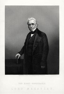 Thomas Babington Macaulay, brittisk poet, historiker och whigpolitiker, c1880. av Daniel John Pound