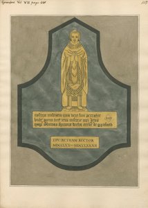 Mässingsplatta för Thomas Symons från Greenford Church av Daniel Lysons