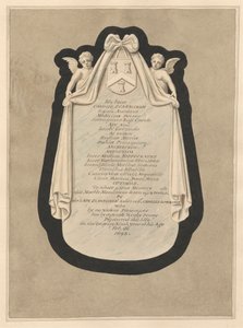 Minnesmärke till Carous Scarburgh från Cranford Church av Daniel Lysons