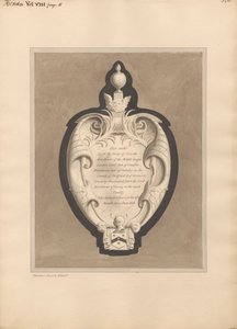 Minnesmärke till Charles Mordaunt från Hendon Church av Daniel Lysons