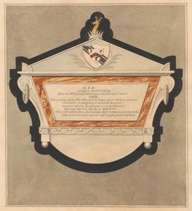 Minnesmärke till Maria Whitfield från Bedfont Church av Daniel Lysons