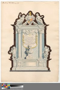 Minnesmärke till Orlando Humphreys från Barking Church av Daniel Lysons