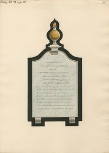 Minnesmärke över Rebeccas fru till John Ward från Ealing Church