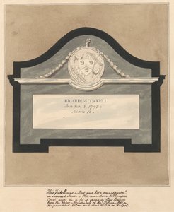 Minnesmärke till en poet, Richard Tickell från Hampton Church