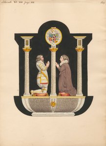 Dame Katherine Darcys grav från Isleworth Church av Daniel Lysons