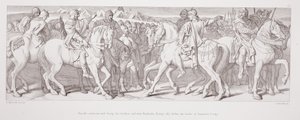 Harolds intervju med Tostig, hans bror, och med Hardrada, Tostig-allierad, före slaget vid Stamford Bridge, från 