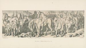 Edwins och Morcars reträtt från York av Daniel Maclise