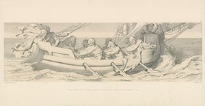 Tostig, besegrad i sitt försök mot Harold, flyger i sin galär från den engelska kusten av Daniel Maclise