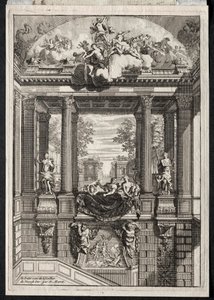 Trappa vid Palace of Voorst i Holland.