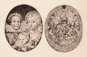 Fredrik av Böhmen, Elizabeth Stuart och deras son, Frederick Henry, 1621, 1904 av Daniel Mytens