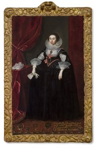 Porträtt av Elizabeth Cavendish, 1624