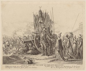 Strid nära Choczim den 18 september 1769 av Daniel Nikolaus Chodowiecki