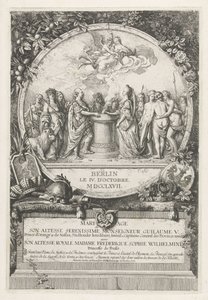 Allegori över äktenskapet mellan Vilhelm V och Wilhelmina av Preussen, 1767 Mariage de Son Altesse Serenissime Monseigneur Guillaume V. Prince d