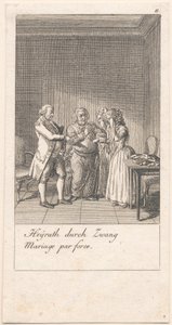 Motiv för äktenskap och deras konsekvenser. Bl. 11 av Daniel Nikolaus Chodowiecki