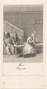 Motiv för äktenskap och deras konsekvenser. Bl. 8 av Daniel Nikolaus Chodowiecki
