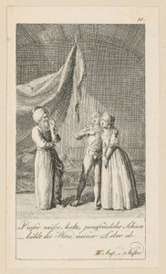 Blad 10 till Shakespeares "Stormen" av Daniel Nikolaus Chodowiecki