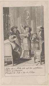 Blad 11 ur serien "Medeltida och modern historia" av Daniel Nikolaus Chodowiecki