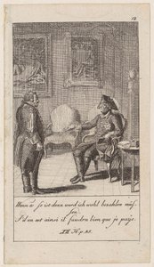 Blad 12 till "Anekdoter och karaktärsdrag hos Fredrik II, kung av Preussen" av Daniel Nikolaus Chodowiecki