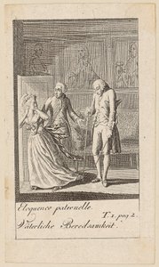 Blad 2 till "Karoline von Lichfield" av Daniel Nikolaus Chodowiecki