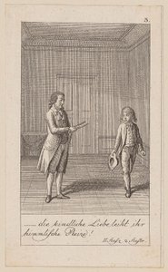 Blad 3 till Aug. von Kotzebues "Indianerna i England" av Daniel Nikolaus Chodowiecki