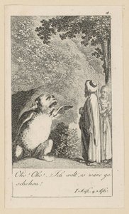 Plansch 4 till Shakespeares "Stormen" av Daniel Nikolaus Chodowiecki