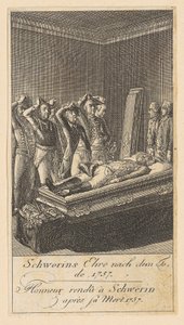 Blad 6 av ”Brandenburgska krigsscener” av Daniel Nikolaus Chodowiecki