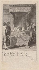 Blad 6 ur serien ”Brandenburgs historia” av Daniel Nikolaus Chodowiecki