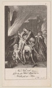 Plansch 6 till Blumauers "Aeneid" av Daniel Nikolaus Chodowiecki