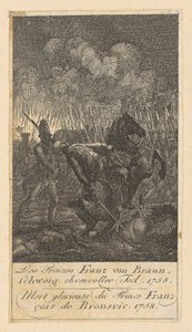 Blad 7 ur ”Brandenburgska krigsscener” av Daniel Nikolaus Chodowiecki