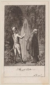 Blad 7 till Blumauers "Aeneid" av Daniel Nikolaus Chodowiecki