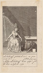 Blad 8 till "Karoline von Lichtfield" av Daniel Nikolaus Chodowiecki