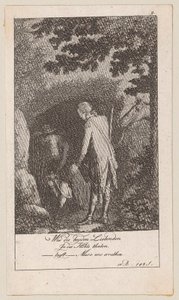 Blad 9 till Blumauers ”Aeneid” av Daniel Nikolaus Chodowiecki