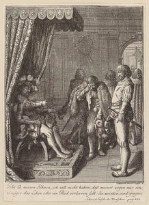 En ädel handling ur Ludvig den frommes liv av Daniel Nikolaus Chodowiecki