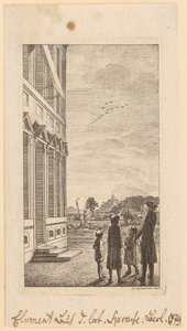 Första sidan ur Schulzes ”Elementarbuch der lateinischen Sprache”, Berlin 1779 av Daniel Nikolaus Chodowiecki