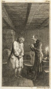 Illustration till Henry Pestalozzis "Leonard och Gertrud eller Bybornas seder" av Daniel Nikolaus Chodowiecki