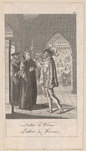 Luther i Worms, blad 11 ur serien "Äldre, medeltida och nyare historia" av Daniel Nikolaus Chodowiecki